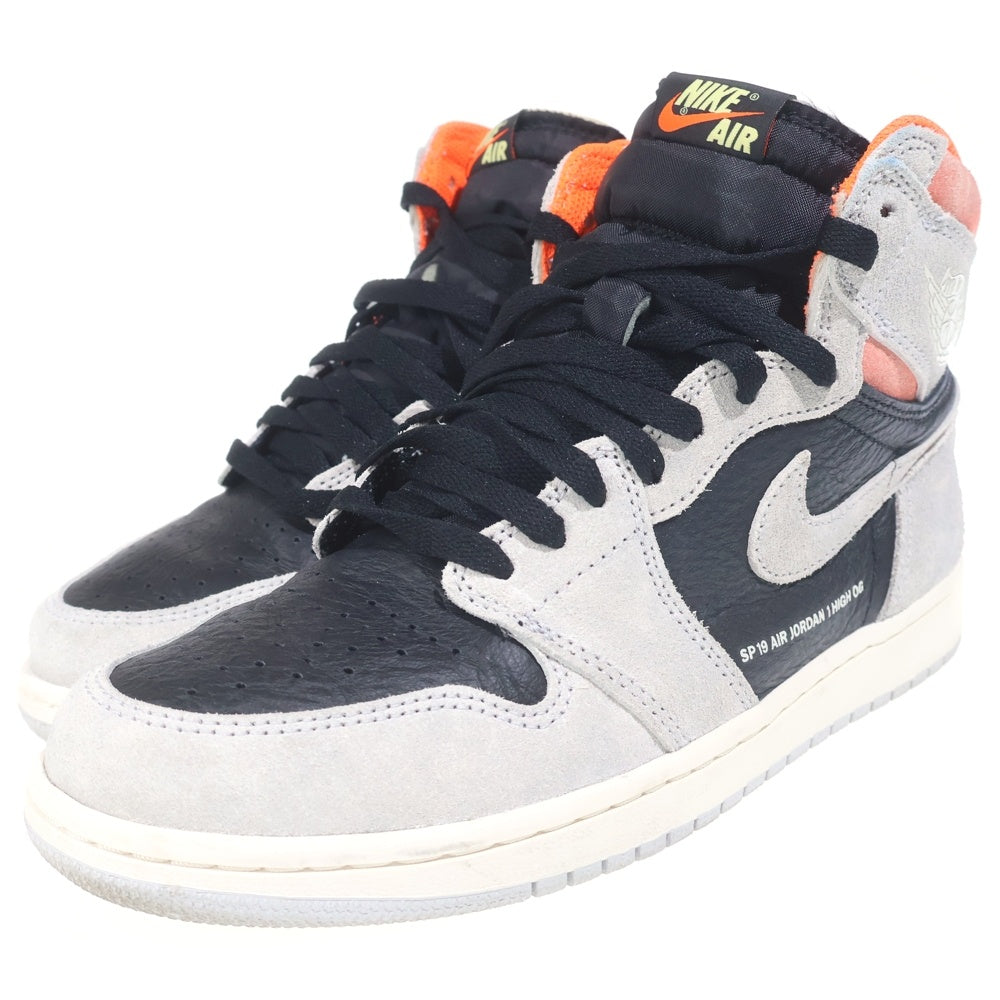 NIKE(ナイキ) AIR JORDAN 1 RETRO HIGH OG HYPER CRIMSON エアジョーダン1 ハイパークリムゾン ハイカットスニーカー グレー US9/27cm 555088-018