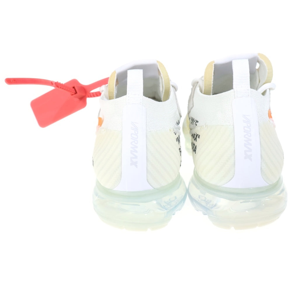 NIKE(ナイキ) ×OFF-WHITE THE 10 AIR VAPORMAX FK オフホワイト ザテン エアヴェイパーマックス フライニット ローカットスニーカー ホワイト US9/27cm AA3831-100