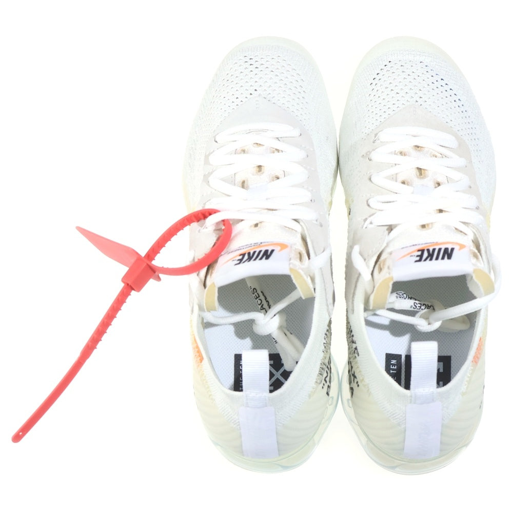 NIKE(ナイキ) ×OFF-WHITE THE 10 AIR VAPORMAX FK オフホワイト ザテン エアヴェイパーマックス フライニット ローカットスニーカー ホワイト US9/27cm AA3831-100