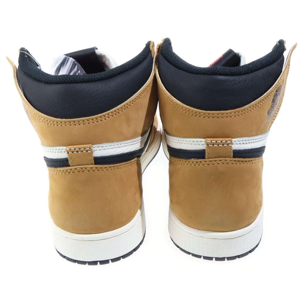 NIKE(ナイキ) AIR JORDAN 1 RETRO ROOKIE OF THE YEAR エアジョーダン1 ルーキーオブザイヤー ハイカットスニーカー ホワイト/ブラウン US9/27cm 555088-700