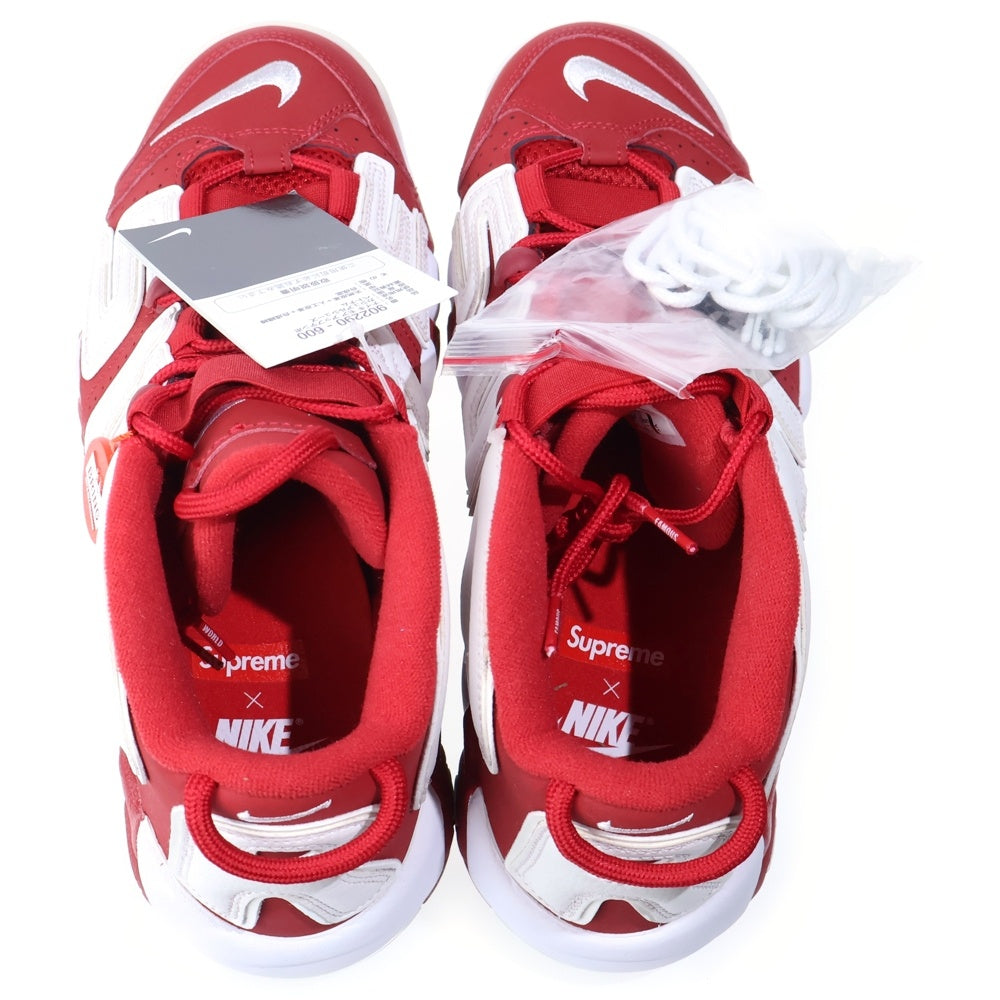 NIKE(ナイキ) ×SUPREME AIR MORE UPTEMPO シュプリーム エアモアアップテンポ モアテン ハイカットスニーカー レッド US9/27cm 902290-600