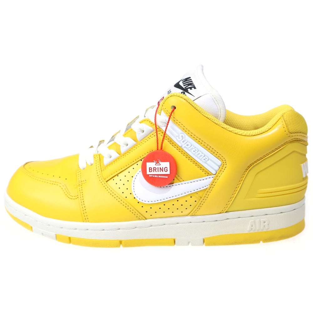 NIKE(ナイキ) 17AW ×SUPREME AIR FORCE 2 シュプリーム エアフォース2 ローカットスニーカー イエロー US9/27cm AA0871-717