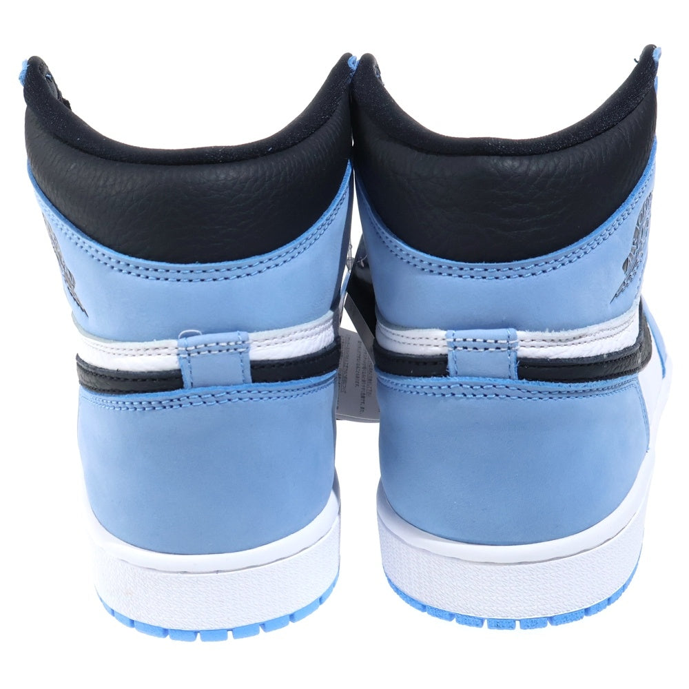 NIKE(ナイキ) AIR JORDAN1 RETRO HIGH OG エアジョーダン1 ユニバーシティブルー ハイカットスニーカー ホワイト/ブルー US9/27cm 555088-134