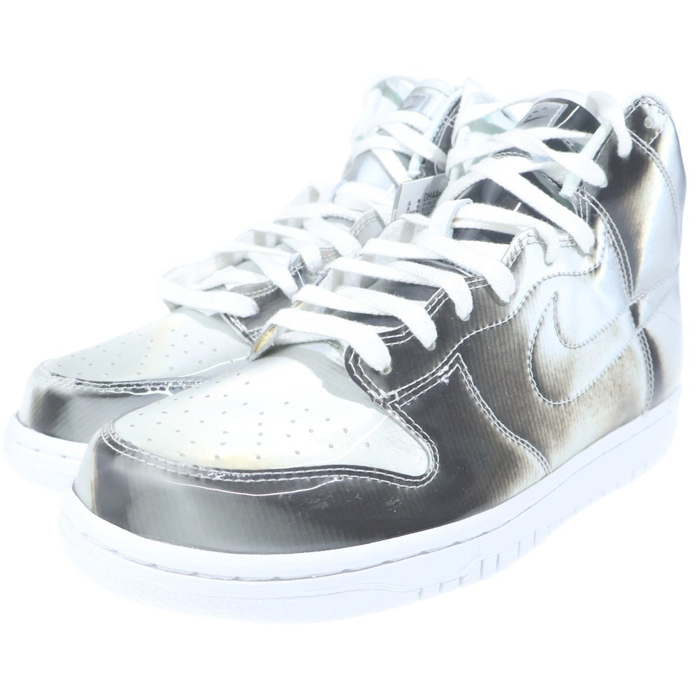 NIKE(ナイキ) ×CLOT DUNK HIGH SILVER クロット ダンク ハイカットスニーカー シルバー US9/27cm DH4444-900