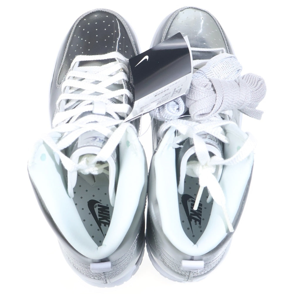 NIKE(ナイキ) ×CLOT DUNK HIGH SILVER クロット ダンク ハイカットスニーカー シルバー US9/27cm DH4444-900