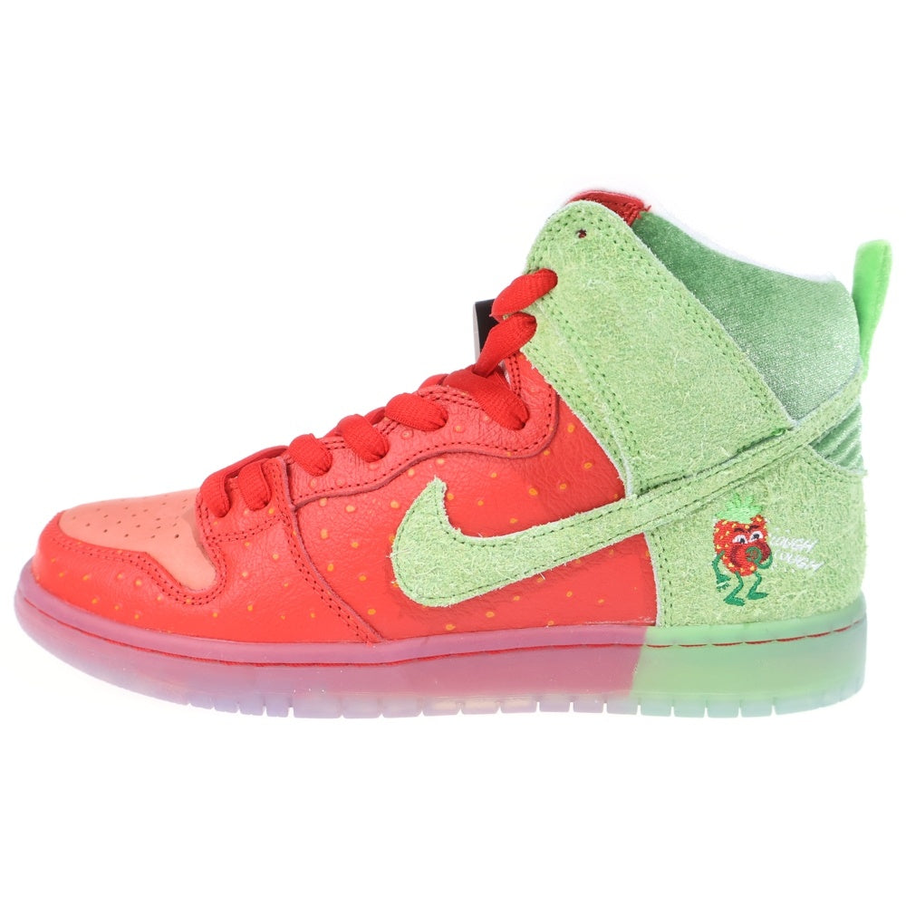 NIKE SB(ナイキエスビー) DUNK HIGH STRAWBERRY COUGH ダンクハイ ストロベリーコフ ハイカットスニーカー ピンク/グリーン US9/27cm CW7093-600