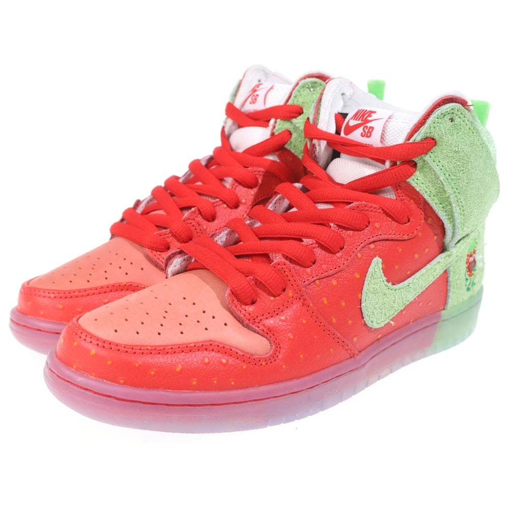 NIKE SB(ナイキエスビー) DUNK HIGH STRAWBERRY COUGH ダンクハイ ストロベリーコフ ハイカットスニーカー ピンク/グリーン US9/27cm CW7093-600