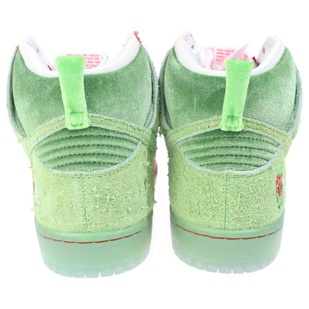 NIKE SB(ナイキエスビー) DUNK HIGH STRAWBERRY COUGH ダンクハイ ストロベリーコフ ハイカットスニーカー ピンク/グリーン US9/27cm CW7093-600