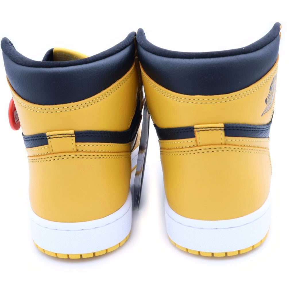 NIKE(ナイキ) AIR JORDAN1 RETRO HIGH OG POLLEN エアジョーダン 1 レトロ パラン ハイカットスニーカー ブラック/イエロー U9/27cm 555088-701