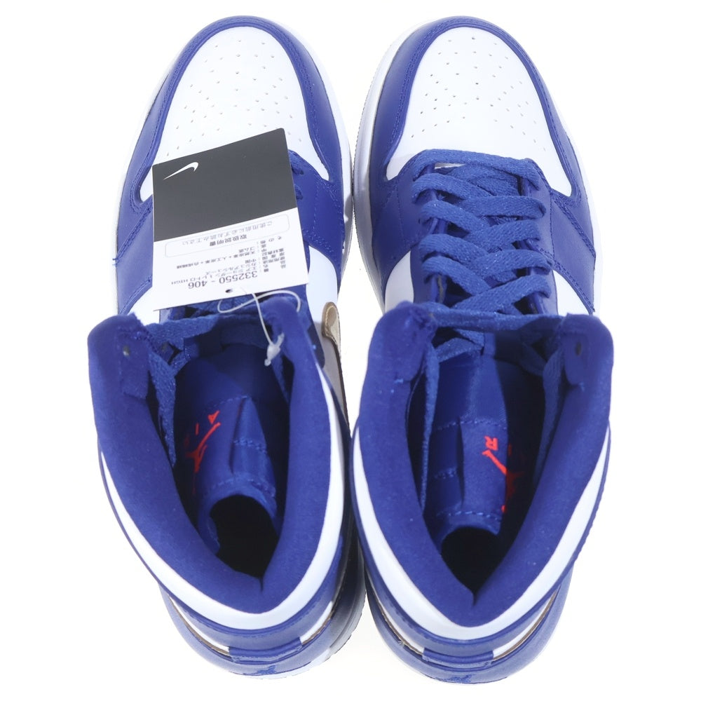 NIKE(ナイキ) AIR JORDAN 1 RETRO HIGH GOLD MEDAL エアジョーダン1 レトロ メダルゴールド ハイカットスニーカー ブルー/ホワイト US9/27cm 332550-406