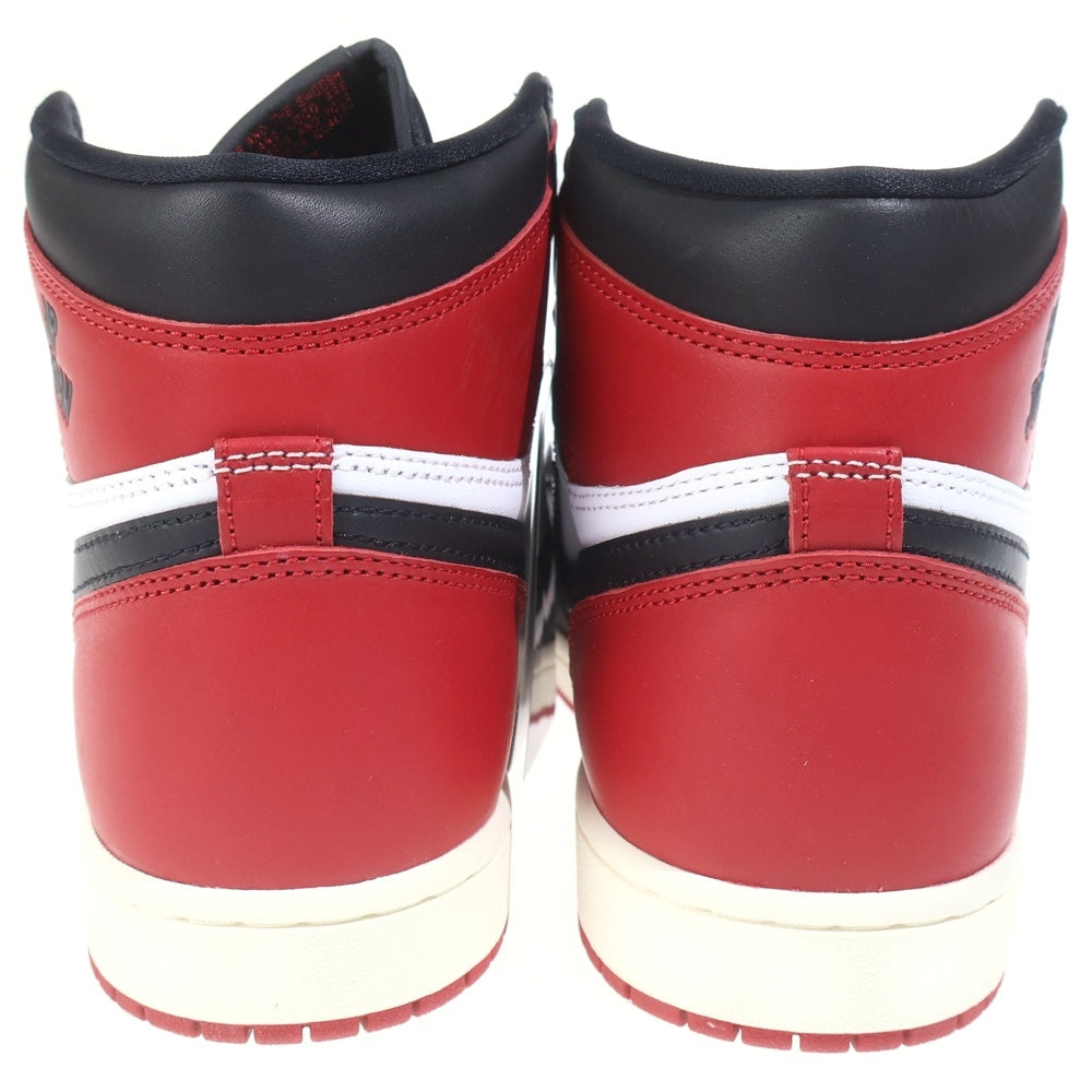 NIKE(ナイキ) AIR JORDAN 1 RETRO HIGH OG BLACK TOE REIMAGINED エアジョーダン1 レトロ ブラックトゥリイマジンド ハイカットスニーカー DZ5485-106