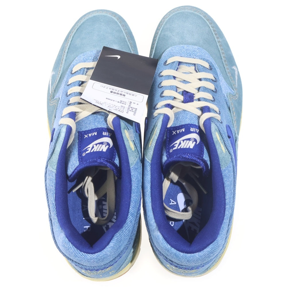 NIKE(ナイキ) AIR MAX 1 PRM DIRTY DENIM エアマックス1 ダーティデニム ローカットスニーカー インディゴ US9/27cm DV3050-300