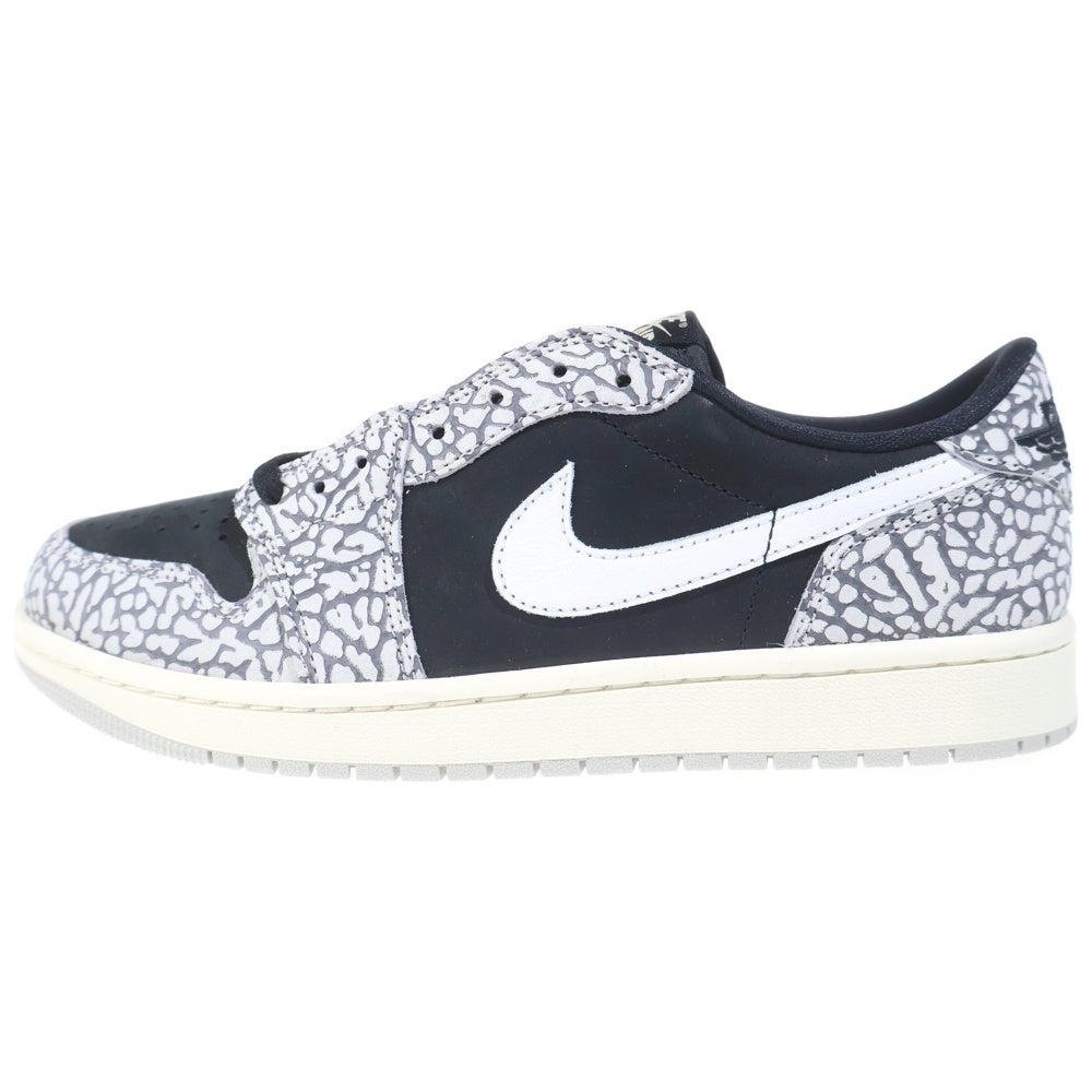 NIKE(ナイキ) AIR JORDAN 1 RETRO LOW OG BLACK CEMENT エアジョーダン1 レトロ ブラックセメント ローカットスニーカー グレー/ブラック US9/27cm CZ0790-001