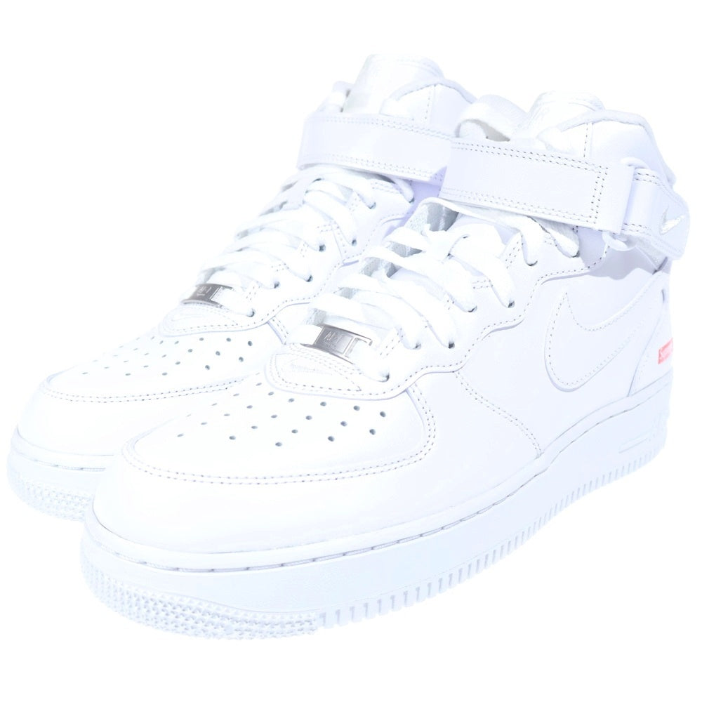 NIKE(ナイキ) ×SUPREME AIR FORCE 1 MID SP シュプリーム エアフォース1 ミッドカットスニーカー ホワイト US9/27cm FZ8784-100