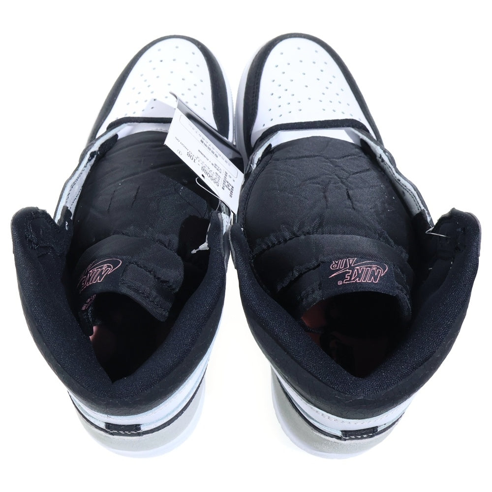 NIKE(ナイキ) AIR JORDAN 1 HIGH OG BLEACHED CORAL エアジョーダン1 ブリーチドコーラル ハイカットスニーカー ホワイト/グレー US9/27cm 555088-108
