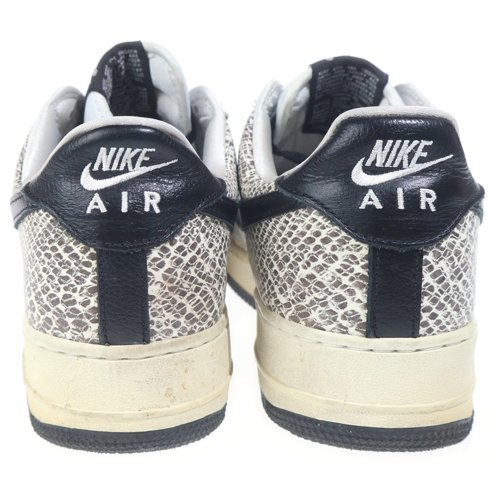 NIKE(ナイキ) AIR FORCE 1 LOW COCOA SNAKE エアフォース1 ロー ココアスネーク ローカットスニーカー ホワイト US9/27cm 845053-104