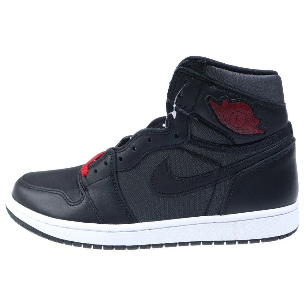 NIKE(ナイキ) AIR JORDAN 1 RETRO HIGH OG BLACK GYM RED エアジョーダン1 レトロ ハイカットスニーカー ブラック US9/27cm 555088-060