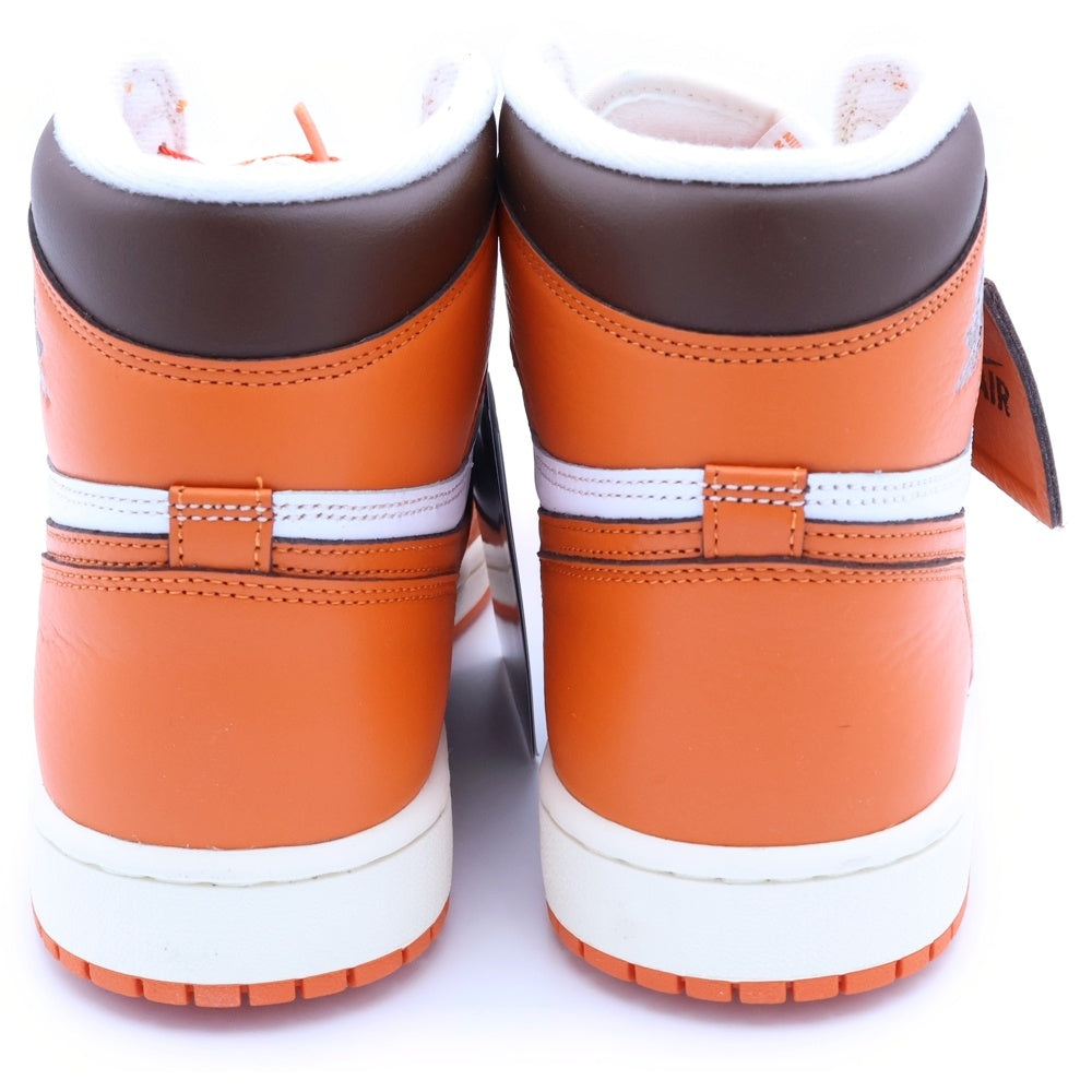 NIKE(ナイキ) WMNS AIR JORDAN 1 HIGH OG STARFISH ウィメンズ エアジョーダン1 スターフィッシュ ハイカットスニーカー ホワイト/オレンジ US10.5/27.5cm DO9369-101 レディース