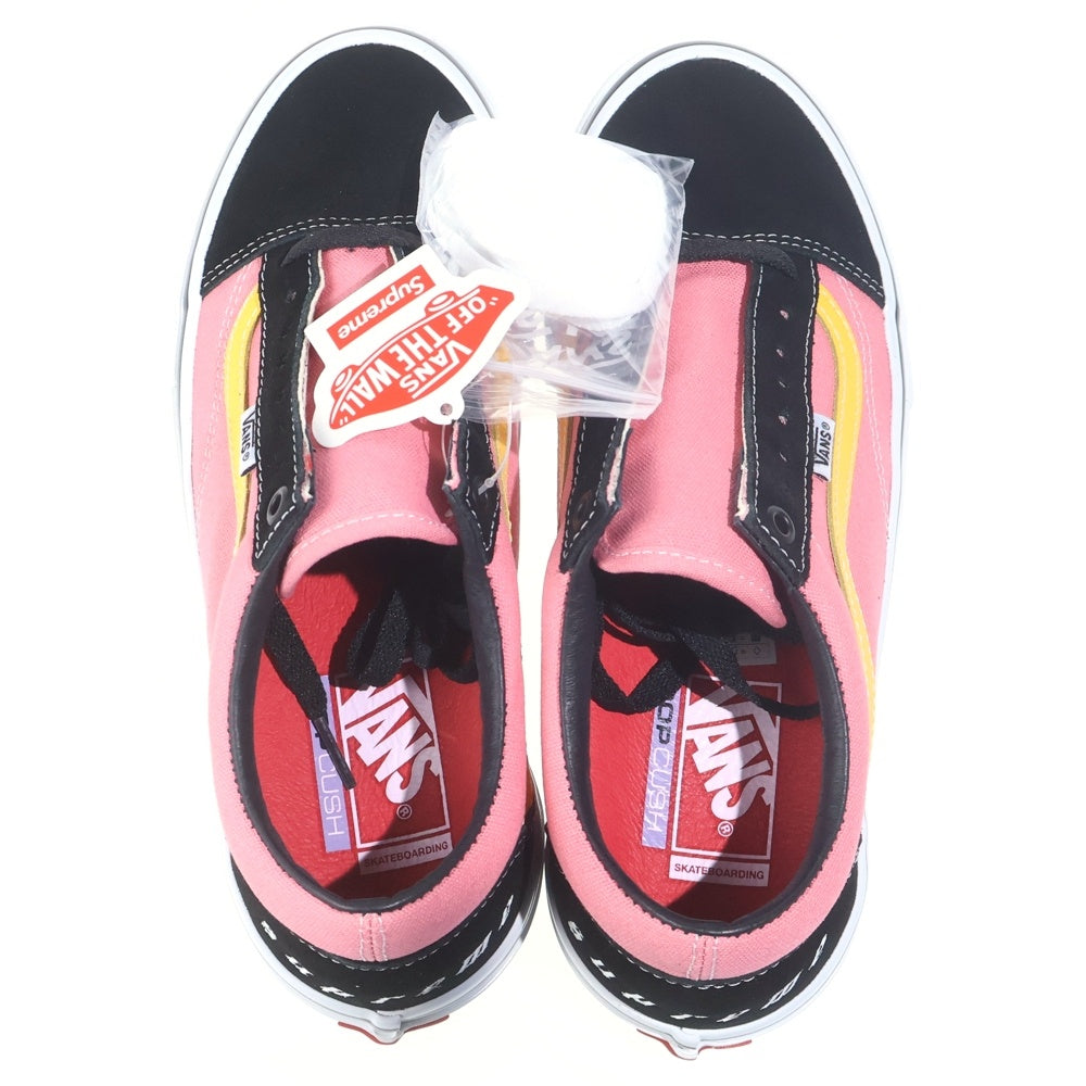 SUPREME(シュプリーム) 21AW ×VANS SKATE OLD SKOOL TRIBAL BARBED WIRE オールドスクール トライバルバーブドワイヤー ローカットスニーカー ピンク/イエロー US9/27cm VN0A5KRXB9P