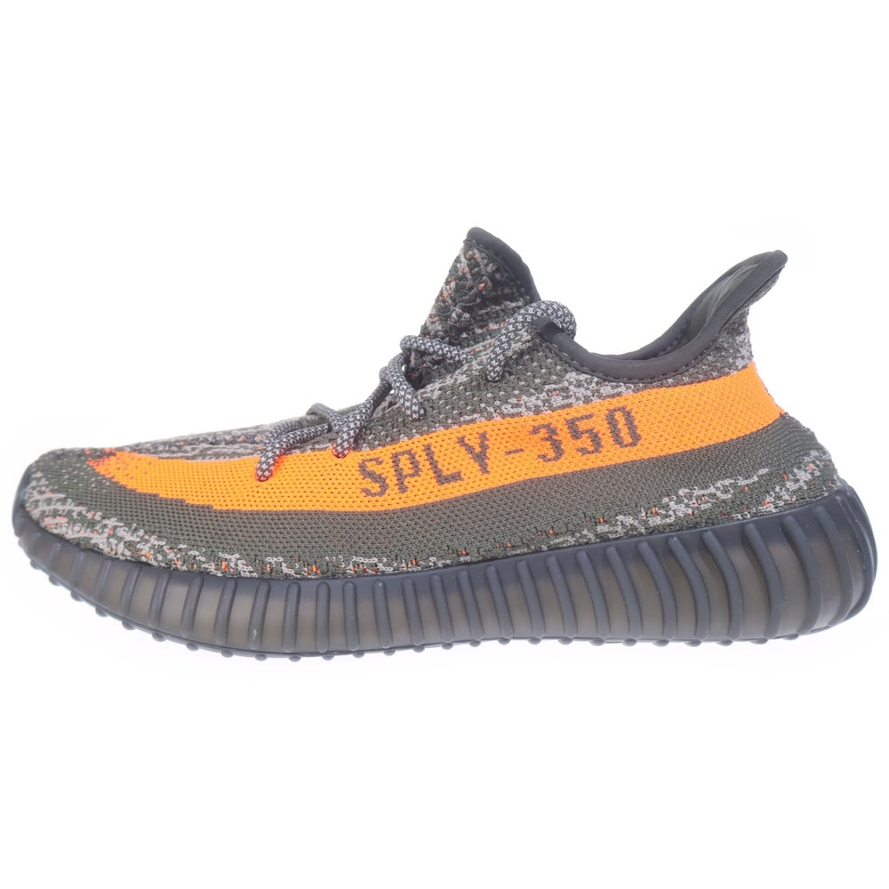 adidas(アディダス) YEEZY BOOST 350 V2 CABON BELUGA イージーブースト カーボン ベルーガ ローカットスニーカー グレー/オレンジ US9/27cm HQ7045