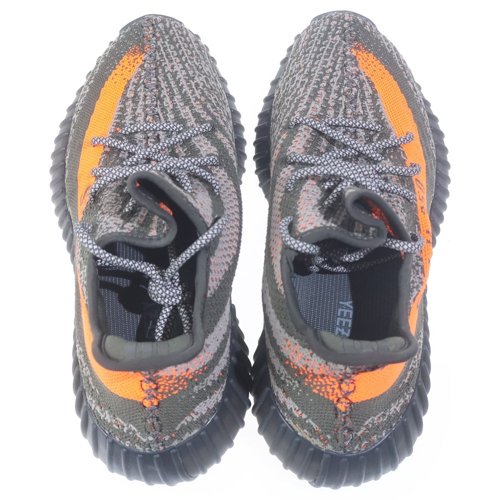 adidas(アディダス) YEEZY BOOST 350 V2 CABON BELUGA イージーブースト カーボン ベルーガ ローカットスニーカー グレー/オレンジ US9/27cm HQ7045
