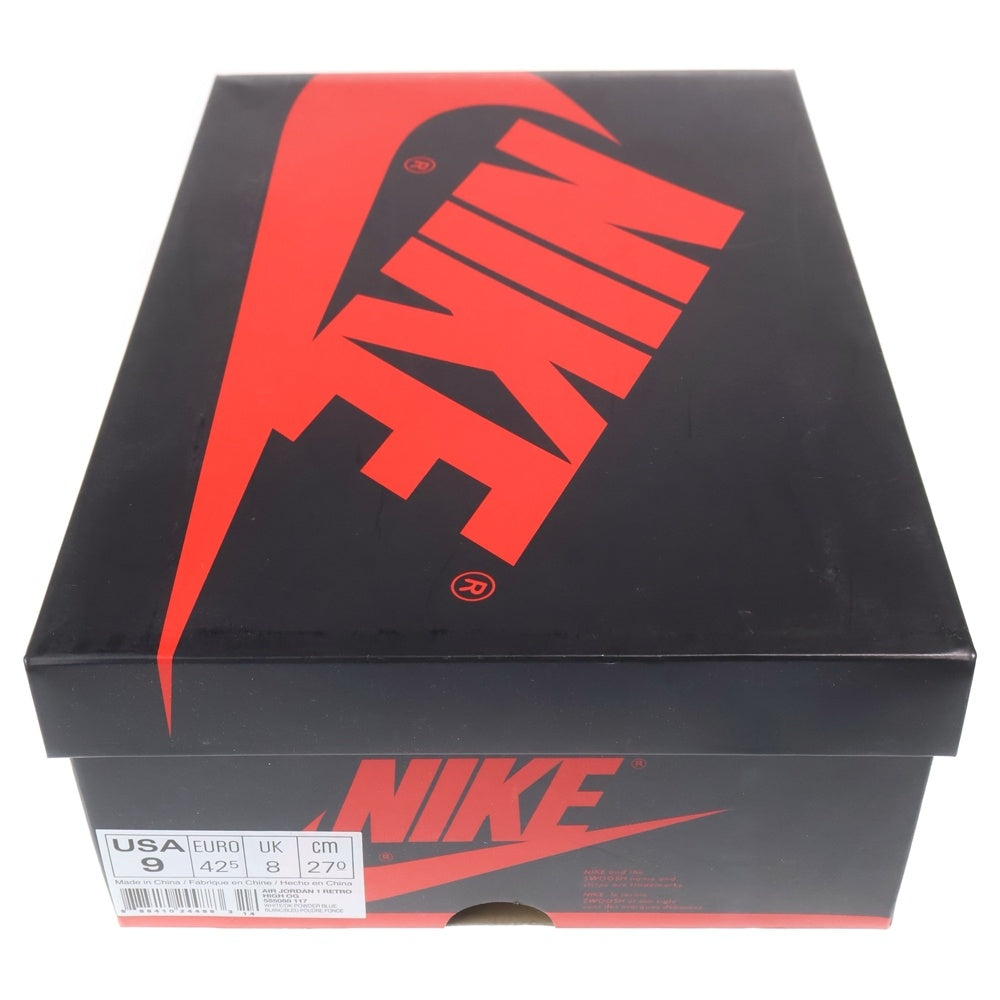 NIKE(ナイキ) AIR JORDAN1 RETRO HIGH UNC エアジョーダン1 ノースカロライナ ハイカットスニーカー ブルー/ホワイト US9/27cm 555088-117