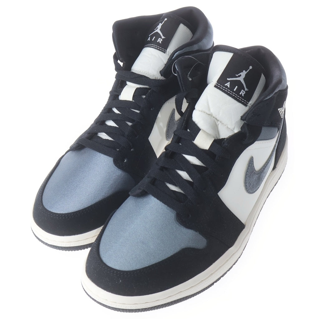 NIKE(ナイキ) AIR JORDAN 1 MID SE 852542-011 エアジョーダン1 ミッドカットスニーカー ホワイト/ブラック US9/27cm