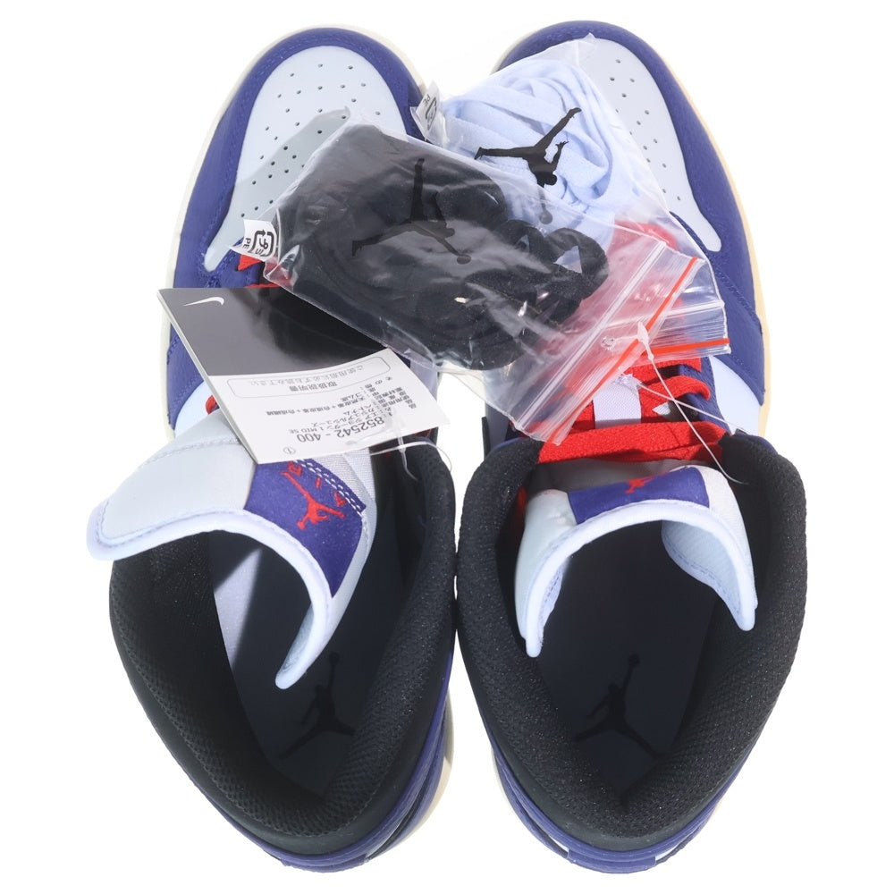 NIKE(ナイキ) AIR JORDAN 1 MID DEEP ROYAL エアジョーダン1 ディープ ロイヤル ミッドカットスニーカー ネイビー US10/28cm 852542-400