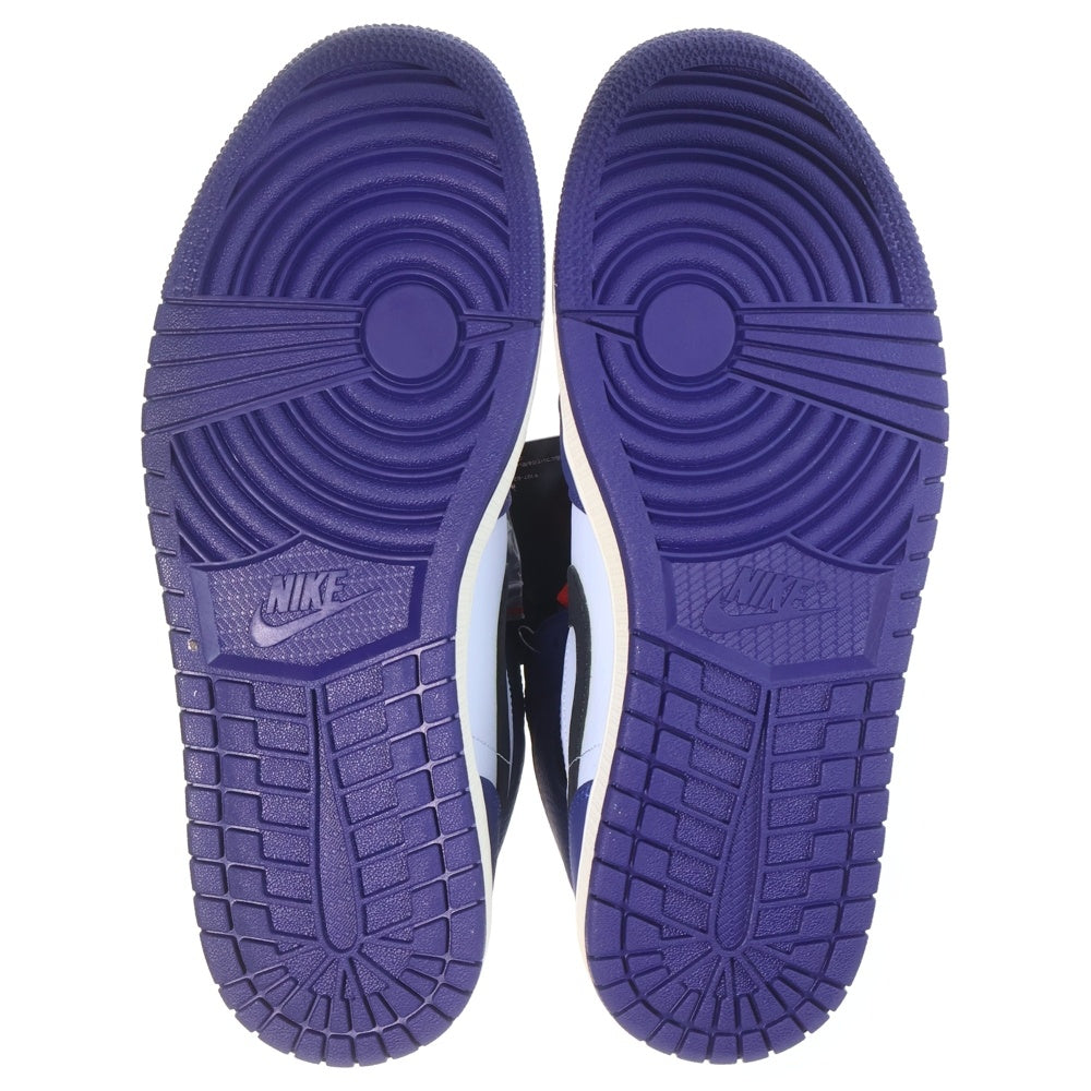 NIKE(ナイキ) AIR JORDAN 1 MID DEEP ROYAL エアジョーダン1 ディープ ロイヤル ミッドカットスニーカー ネイビー US10/28cm 852542-400