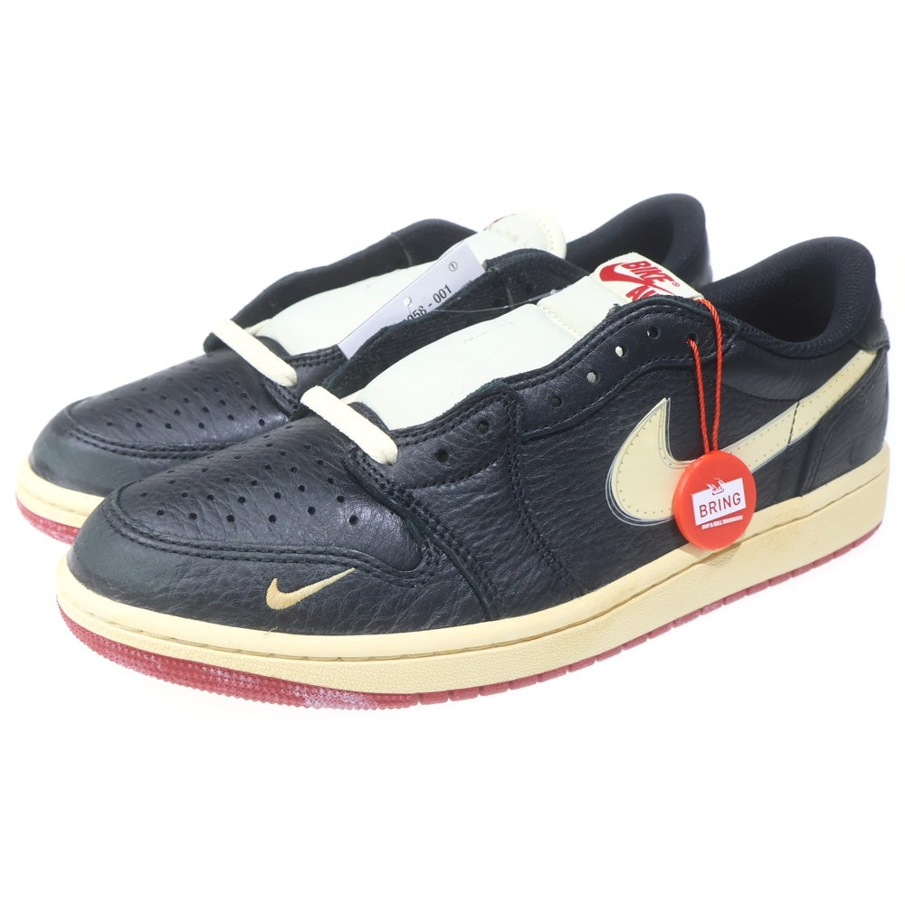 NIKE(ナイキ) ×Nigel Sylvester AIR JORDAN 1 RETRO LOW OG ナイジェルシルベスター エアジョーダン1 レトロ ローカットスニーカー ブラック US9/27cm IB8958-001