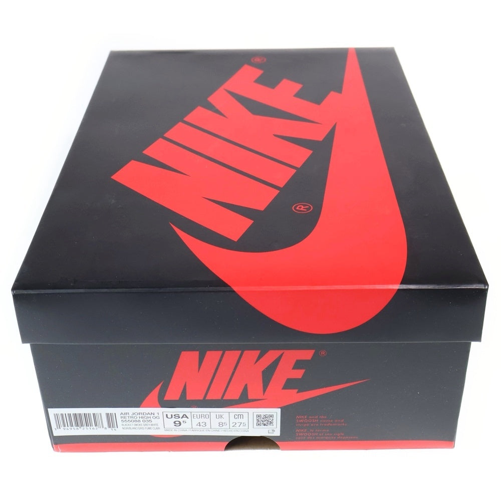 NIKE(ナイキ) AIR JORDAN 1 HIGH OG SHADOW 2.0 エアジョーダン1 シャドウ 2.0 ハイカットスニーカー グレー US9.5/27.5cm 555088-035