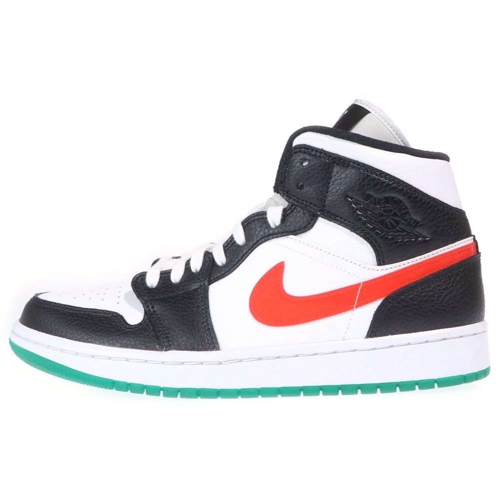 NIKE(ナイキ) WMNS AIR JORDAN 1 MID BQ6472-063 ウィメンズ エアジョーダン1 ミッドカットスニーカー ブラック/ホワイト US W10/27cm レディース