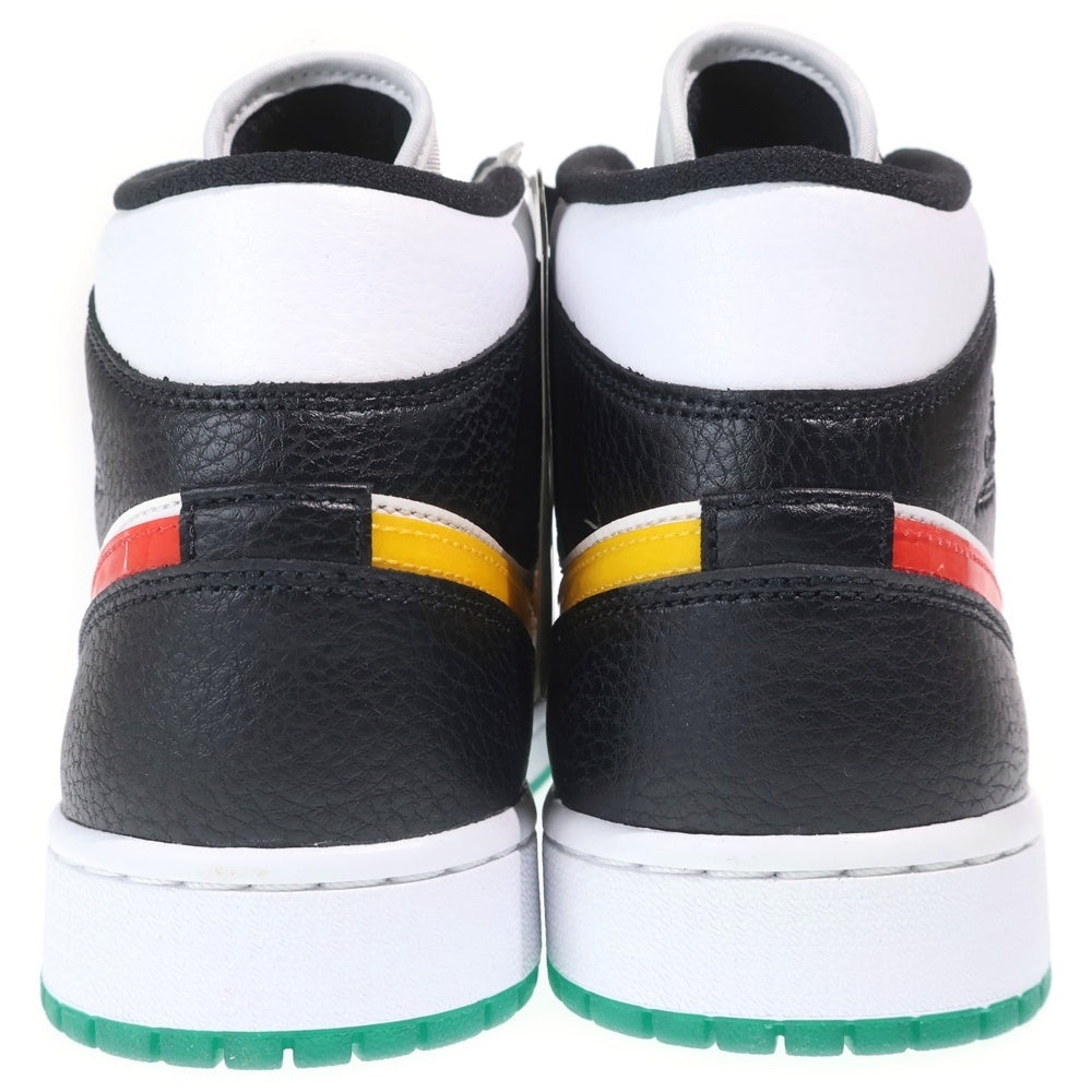 NIKE(ナイキ) WMNS AIR JORDAN 1 MID BQ6472-063 ウィメンズ エアジョーダン1 ミッドカットスニーカー ブラック/ホワイト US W10/27cm レディース