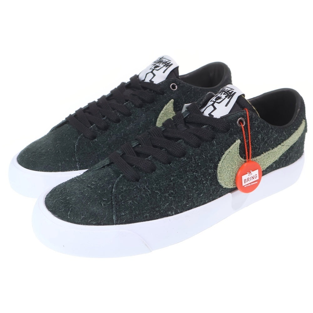 NIKE(ナイキ) ×STUSSY ZOOM BLAZER LOW QS BQ6449-001 ストゥーシー ズームブレザー ローカットスニーカー ブラック US9/27cm