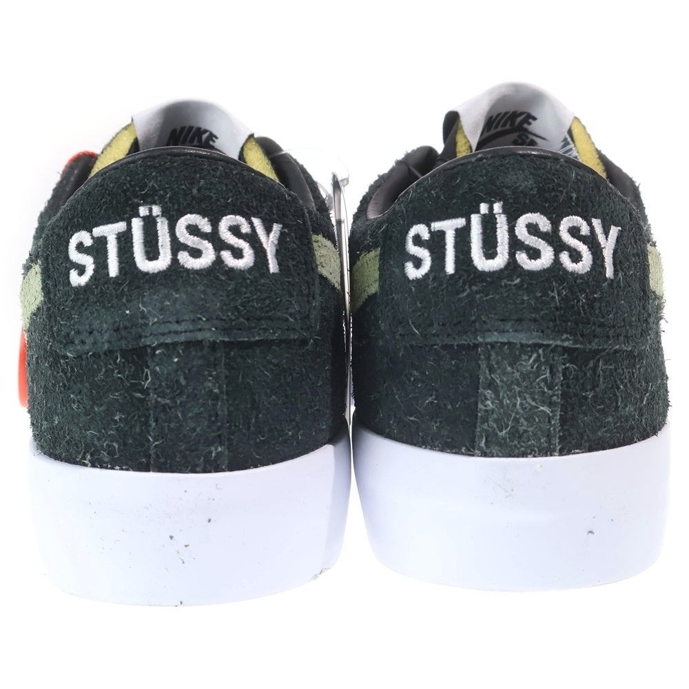 NIKE(ナイキ) ×STUSSY ZOOM BLAZER LOW QS BQ6449-001 ストゥーシー ズームブレザー ローカットスニーカー ブラック US9/27cm