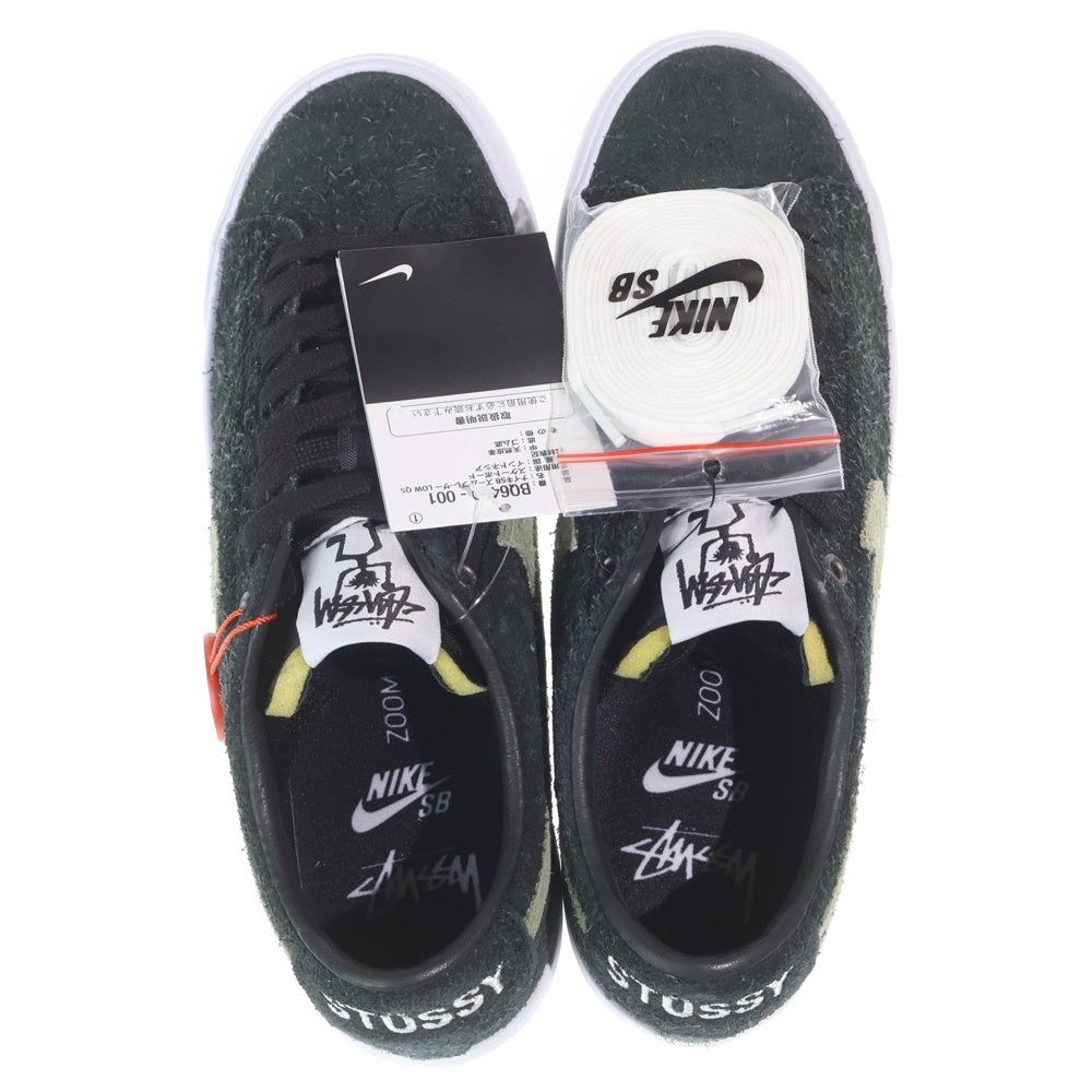 NIKE(ナイキ) ×STUSSY ZOOM BLAZER LOW QS BQ6449-001 ストゥーシー ズームブレザー ローカットスニーカー ブラック US9/27cm