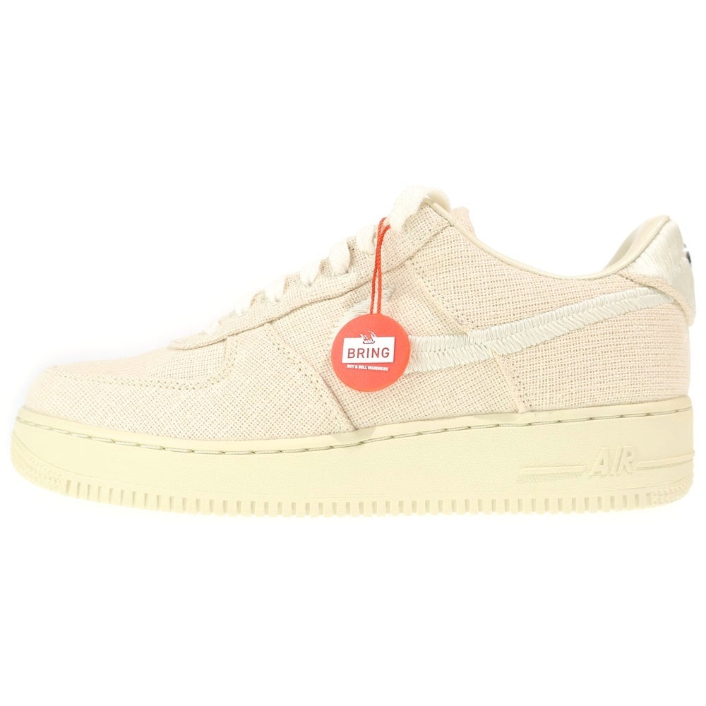 NIKE(ナイキ) ×STUSSY AIR FORCE 1 LOW FOSSIL STONE CZ9084-200 ステューシー エアフォース1 フォッシルストーン ローカットスニーカー アイボリー US9.5/27.5cm