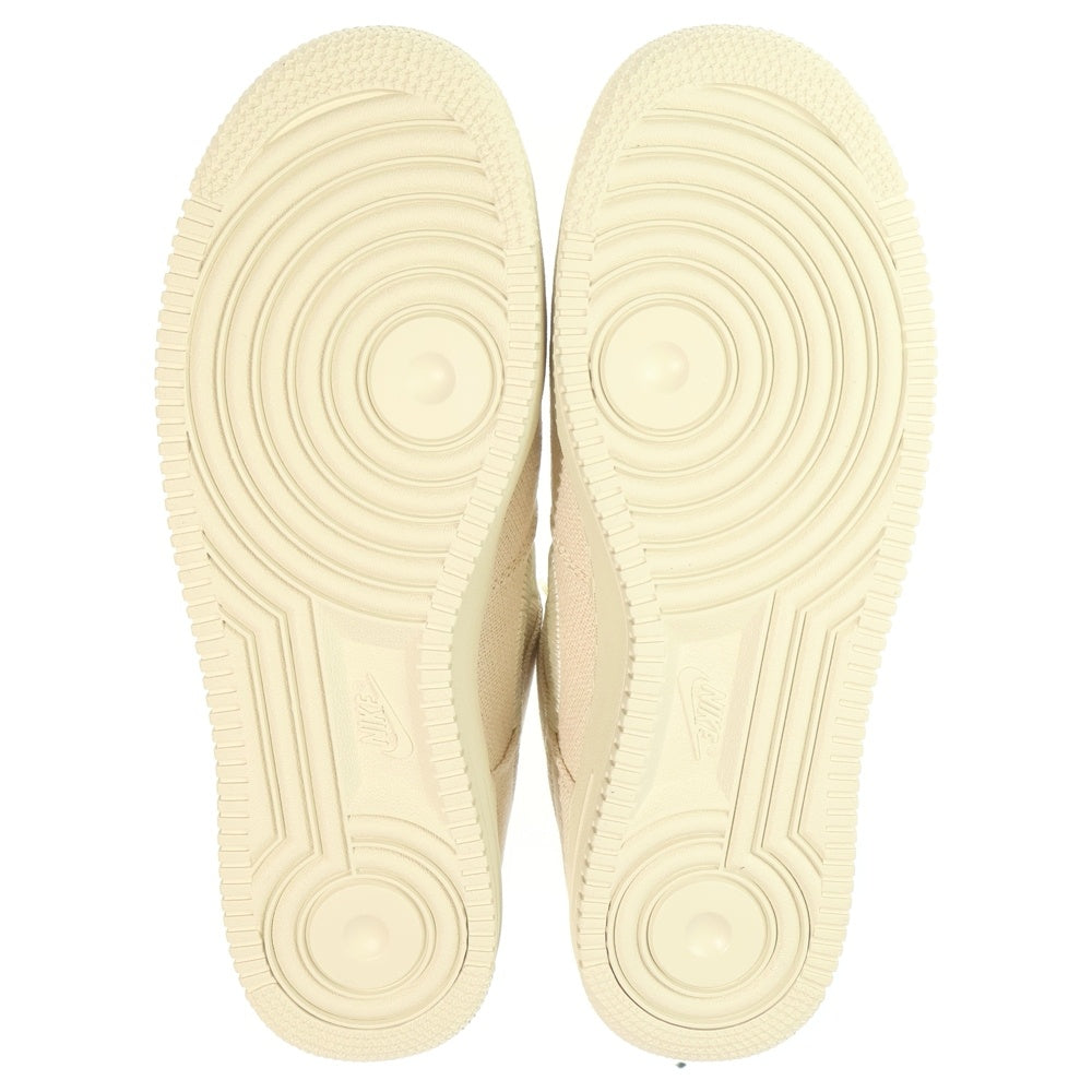 NIKE(ナイキ) ×STUSSY AIR FORCE 1 LOW FOSSIL STONE CZ9084-200 ステューシー エアフォース1 フォッシルストーン ローカットスニーカー アイボリー US9.5/27.5cm