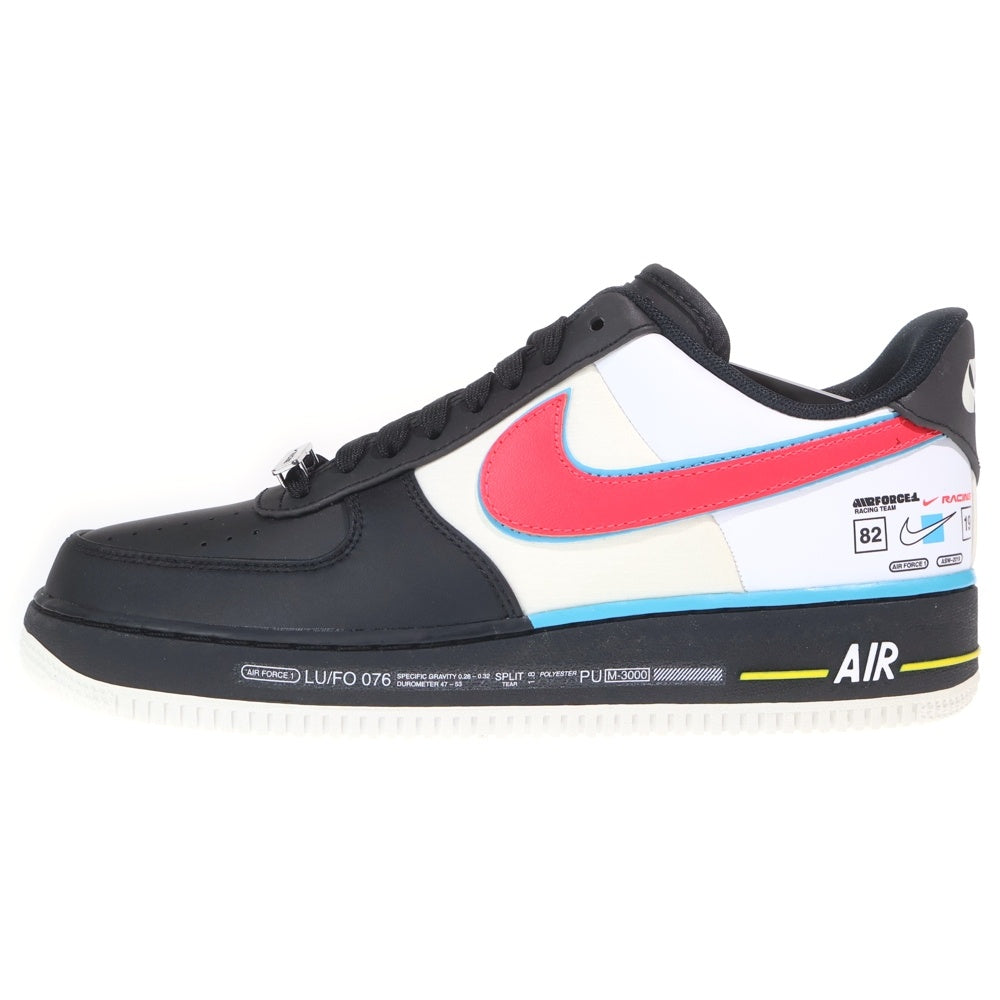 NIKE(ナイキ) AIR FORCE 1 07 QS RACING AH8462-004 エアフォース1 レーシシング ローカットスニーカー ホワイト/ブラック US9/27cm