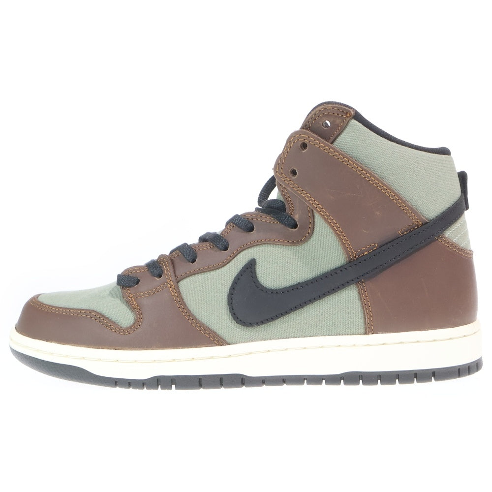 NIKE SB(ナイキエスビー) DUNK HIGH BAROQUE BROWN BQ6826-201 ダンク バロックブラウン ハイカットスニーカー ブラウン/カーキ US9/27cm