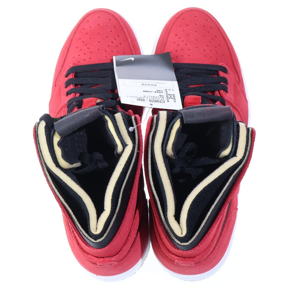 NIKE(ナイキ) AIR JORDAN 1 HIGH ZOOM RED SUEDE エアジョーダン1 ズーム レッド スウェード ハイカットスニーカー レッド US9.5/27.5cm CT0978-600
