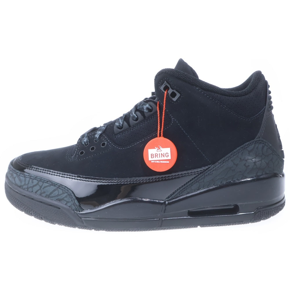 NIKE(ナイキ) AIR JORDAN 3 RETRO BLACK CAT エアジョーダン3 レトロ ブラックキャット ハイカットスニーカー ブラック US9/27cm CT8532-001