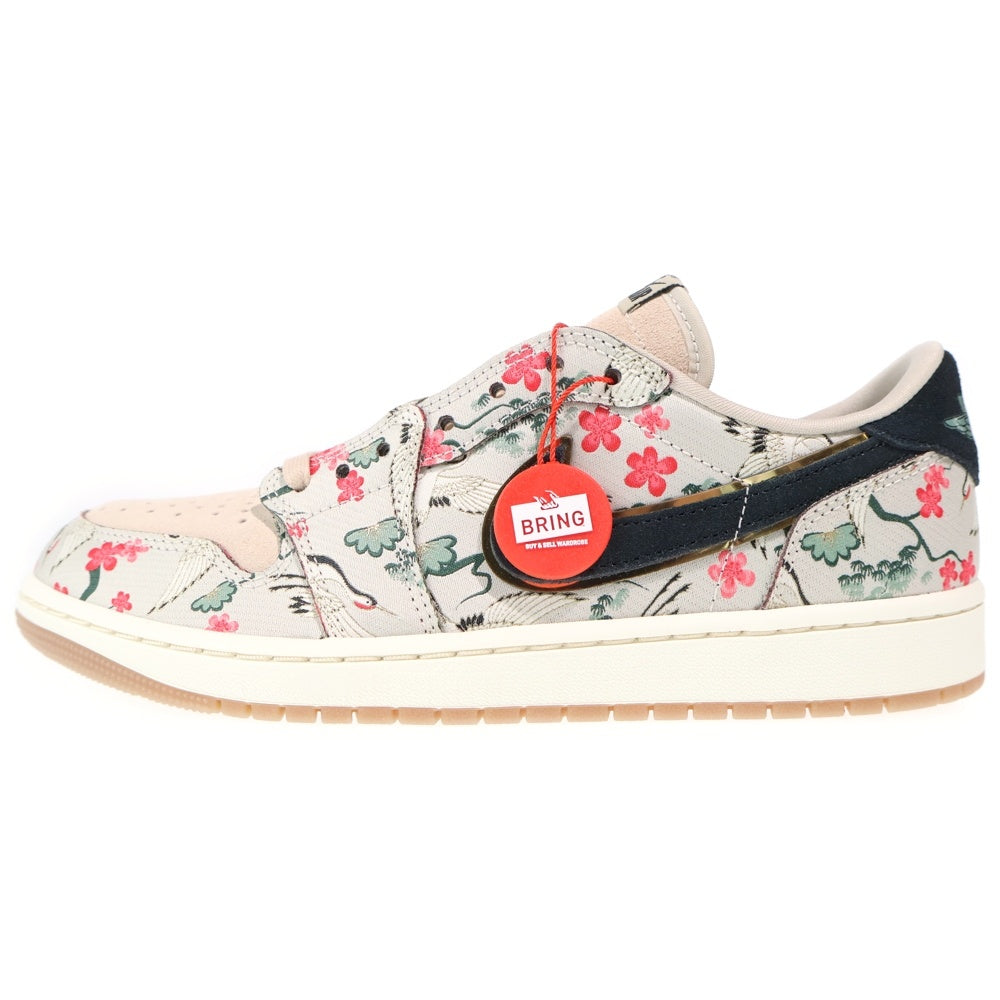 NIKE(ナイキ) ×RUI HACIMURA AIR JORDAN 1 RETRO LOW OG エアジョーダン1 八村 塁 ローカットスニーカー ベージュ US9/27cm HV8293-100
