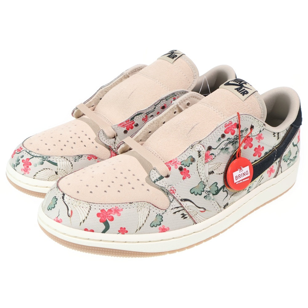 NIKE(ナイキ) ×RUI HACIMURA AIR JORDAN 1 RETRO LOW OG エアジョーダン1 八村 塁 ローカットスニーカー ベージュ US9/27cm HV8293-100