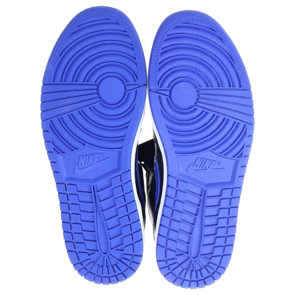 NIKE(ナイキ) AIR JORDAN 1 MID HYPER ROYAL エアジョーダン1 ハイパーロイヤル ミッドカットスニーカー ブラック/ブルー US9/27cm 554724-068