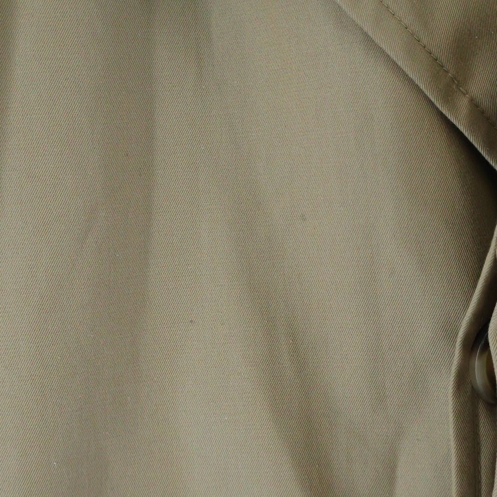 PRADA(プラダ) 24SS Double Breasted バックトライアングル ダブルブレスト オーバーサイズ トレンチコート ベージュ