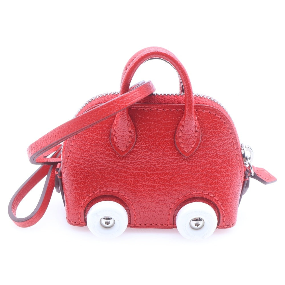 HERMES(エルメス) チャーム ボリード オン ホイールズ シェブルミゾル ルージュクー レッド レディース