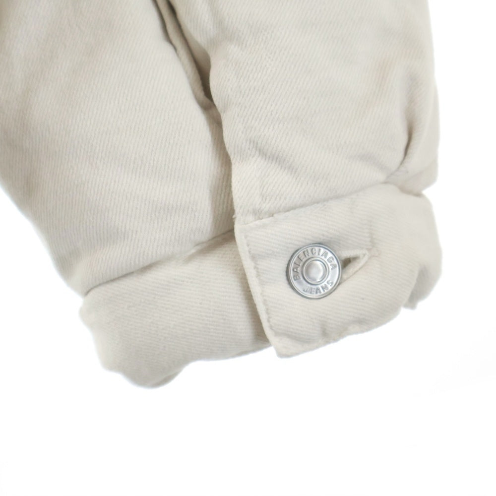 BALENCIAGA(バレンシアガ) 22AW PADDING DENIM JACKET パディングデニムジャケット ホワイト 681689 TNW03