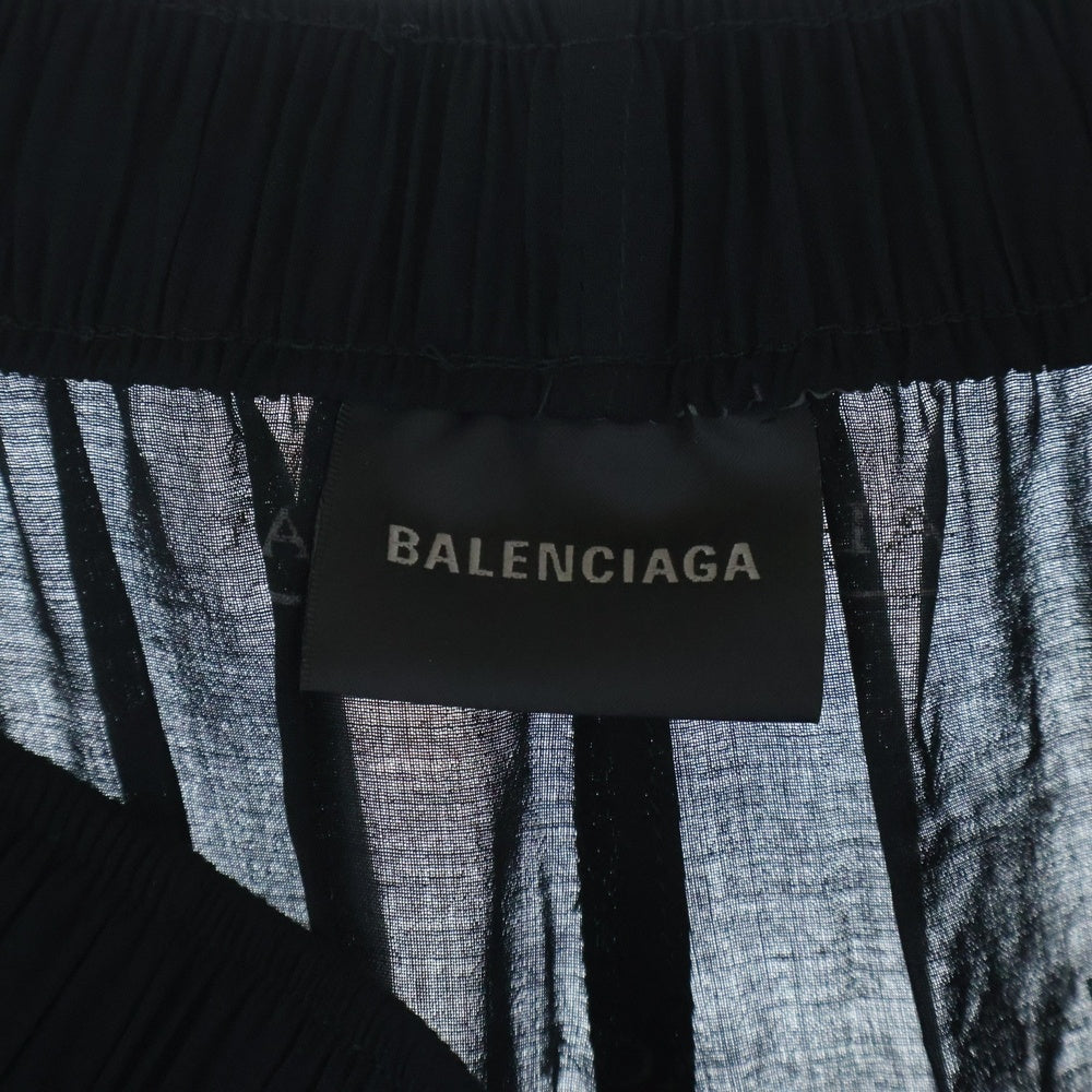 BALENCIAGA(バレンシアガ) 25SS ロゴ総柄 イージーパンツ ブラック 681819 TSLA1