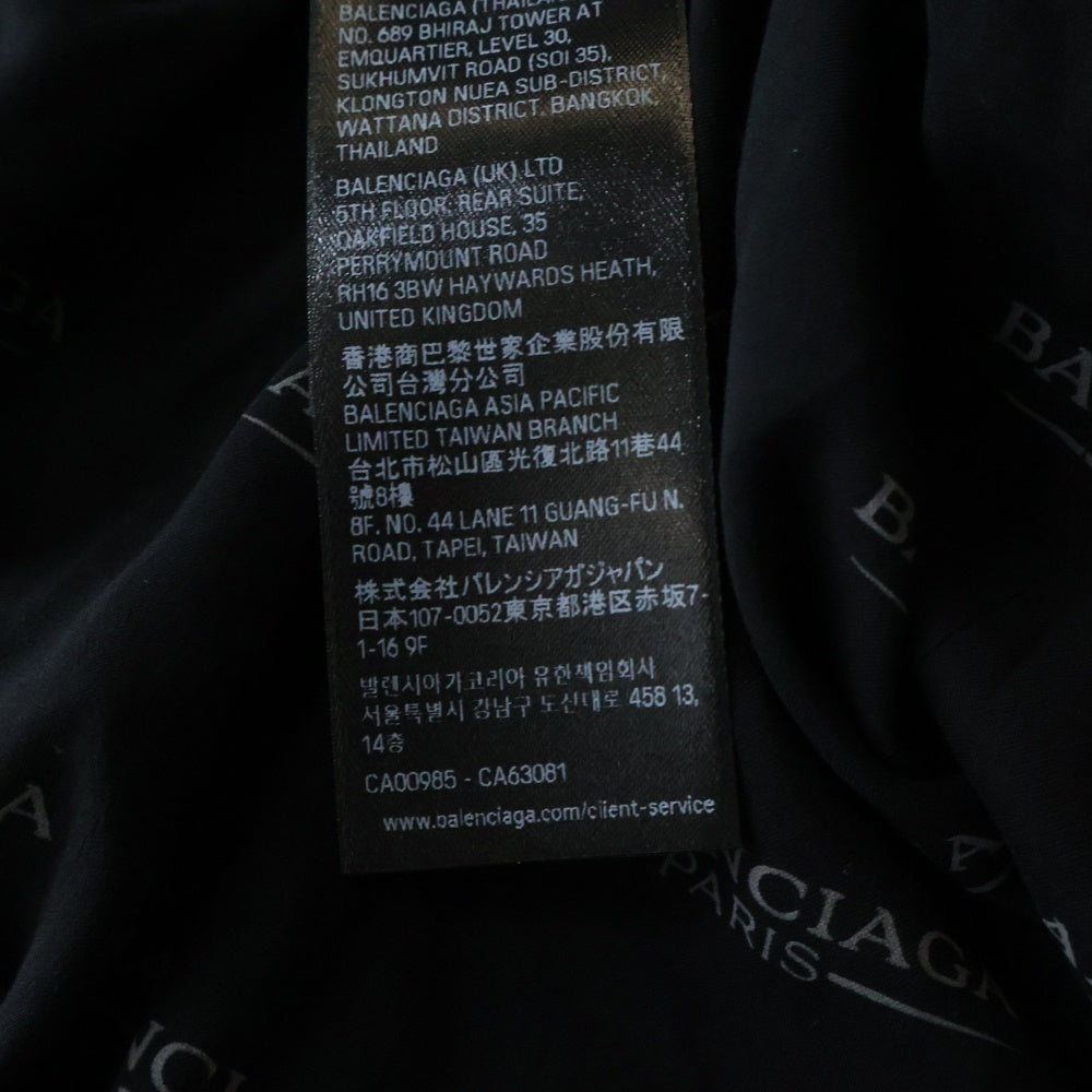 BALENCIAGA(バレンシアガ) 25SS ロゴ総柄 イージーパンツ ブラック 681819 TSLA1